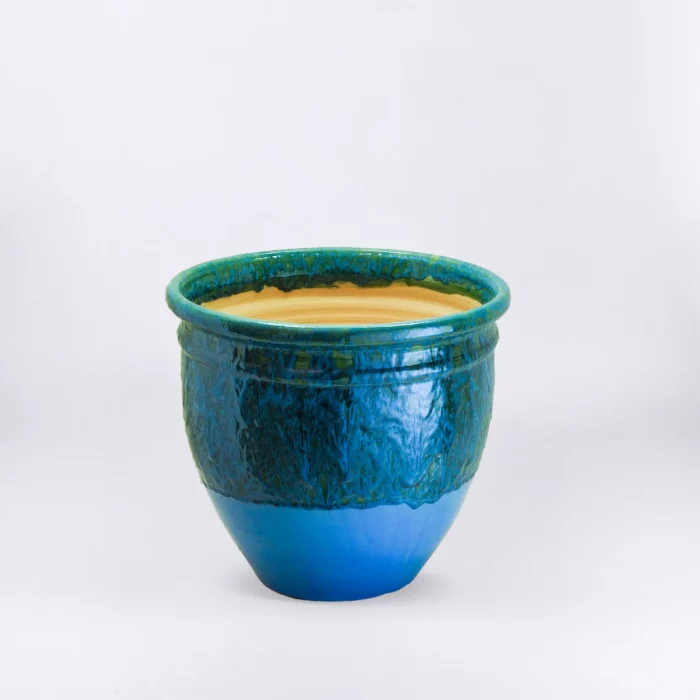 BLUE GREEN BERMIL POT – Image 1
