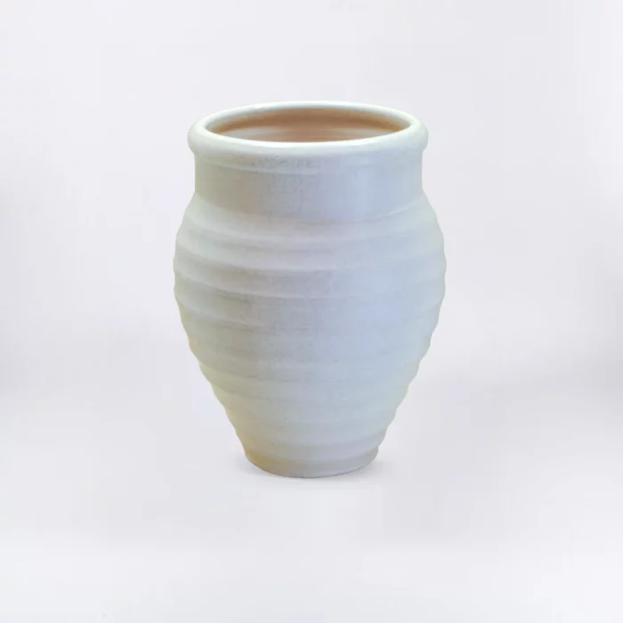 WHITE STRIPED NOVEL JAR – Image 1