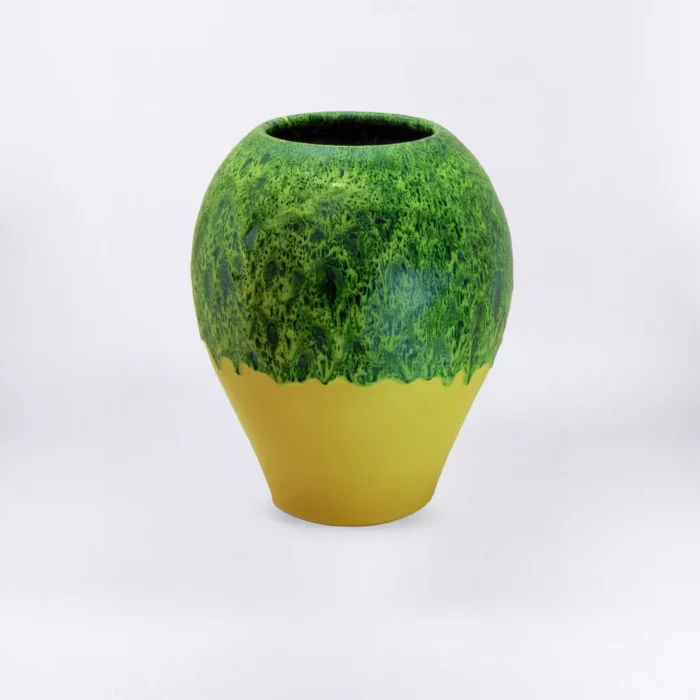 YELLOW GREEN SIMPLE EGG POT – Image 1