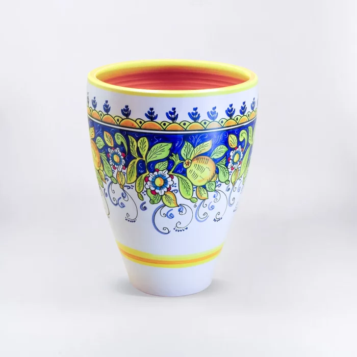 DECORATED SIMPLE CONICAL POT – Image 1