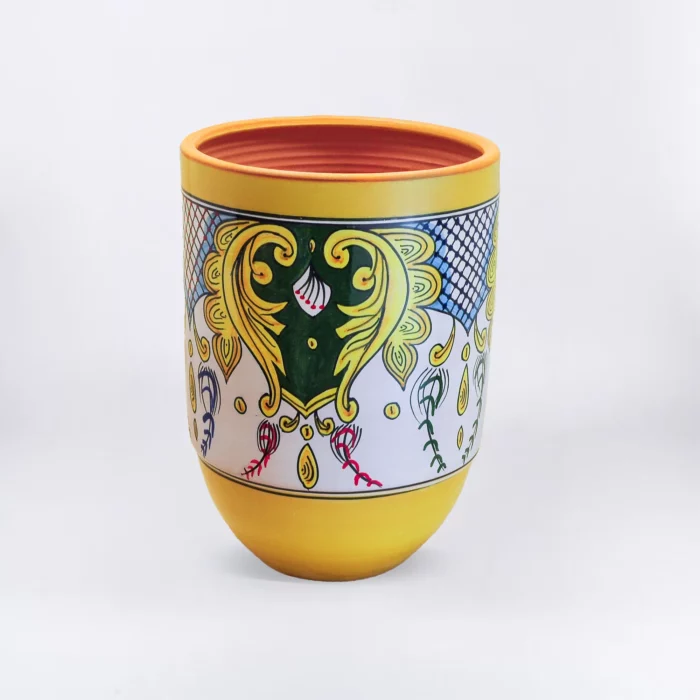 DECORATED SIMPLE CYLINDRICAL POT – Image 1