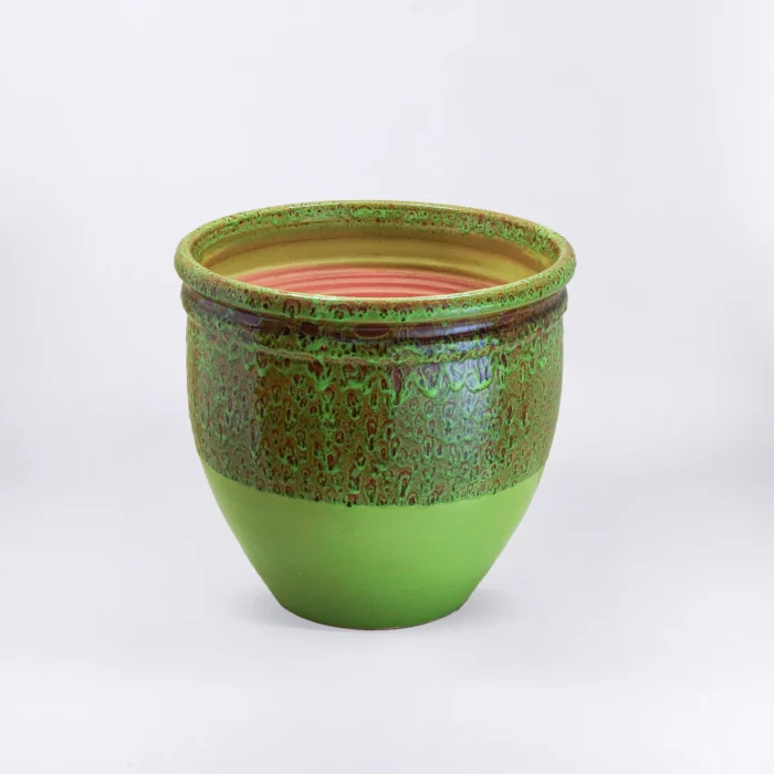 GREEN BROWN BERMIL POT – Image 1