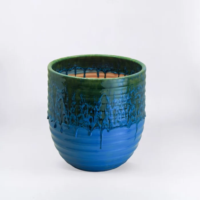 BLUE GREEN STRIPED YASMINE – Image 1