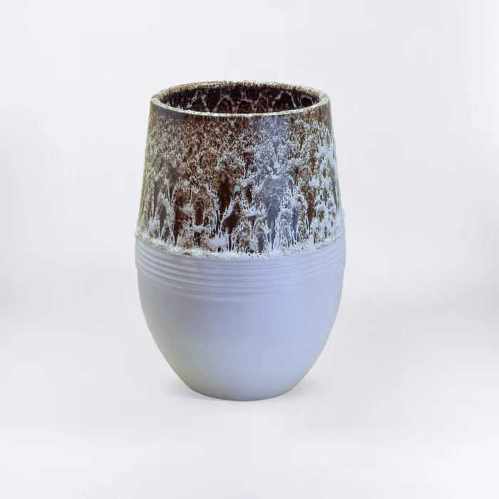WHITE BROWN SIMPLE ANZAS POT – Image 1