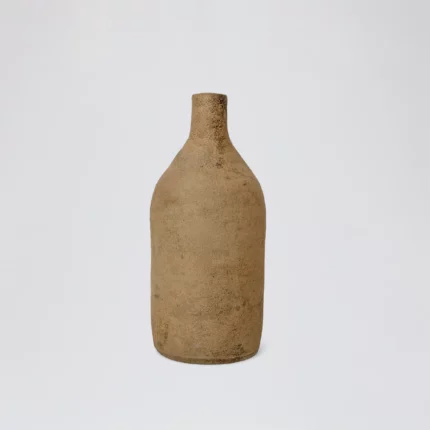 Terracotta Bottle  Vase – Natural Textured