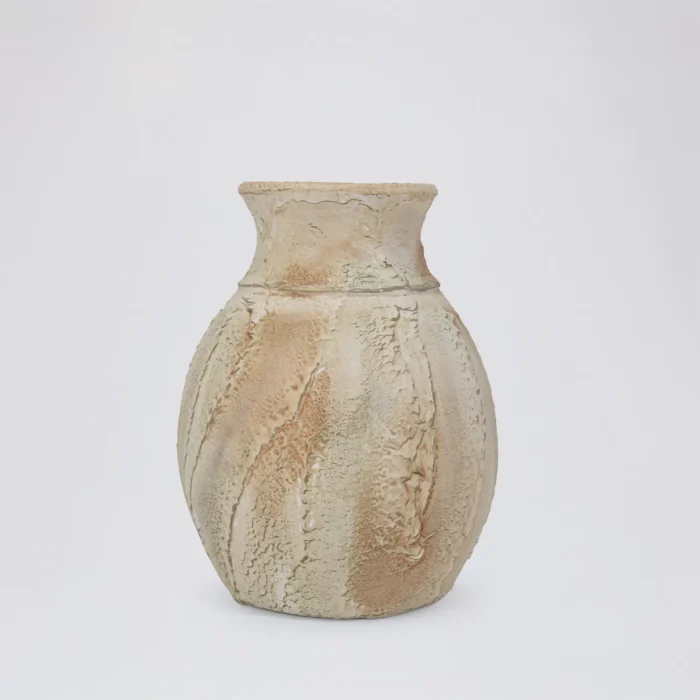 Ceramic Vase – Golden Sand Patina Effect – Image 1