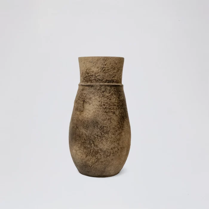Tall Rustic Ceramic Vase  earthy, handcrafted patina – Image 1